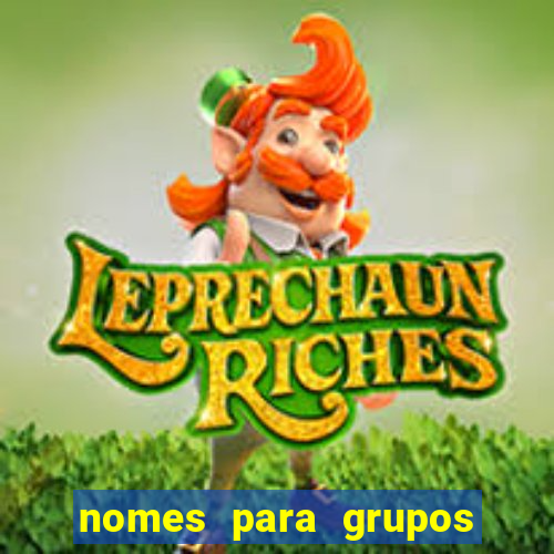 nomes para grupos de loteria no zap